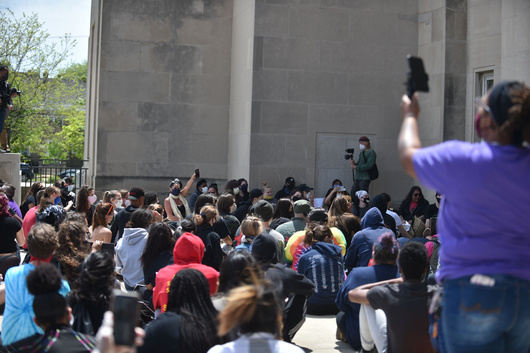 Monday's protest